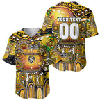 Personalised NAIDOC Week 2025 Tiger Football Baseball Jersey Aboriginal Dot Painting