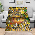 NAIDOC Week 2025 Tiger Football Blanket Aboriginal Dot Painting