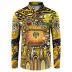 Personalised NAIDOC Week 2025 Tiger Football Button Sweatshirt Aboriginal Dot Painting