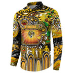 Personalised NAIDOC Week 2025 Tiger Football Button Sweatshirt Aboriginal Dot Painting