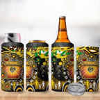 NAIDOC Week 2025 Tiger Football 4 in 1 Can Cooler Tumbler Aboriginal Dot Painting