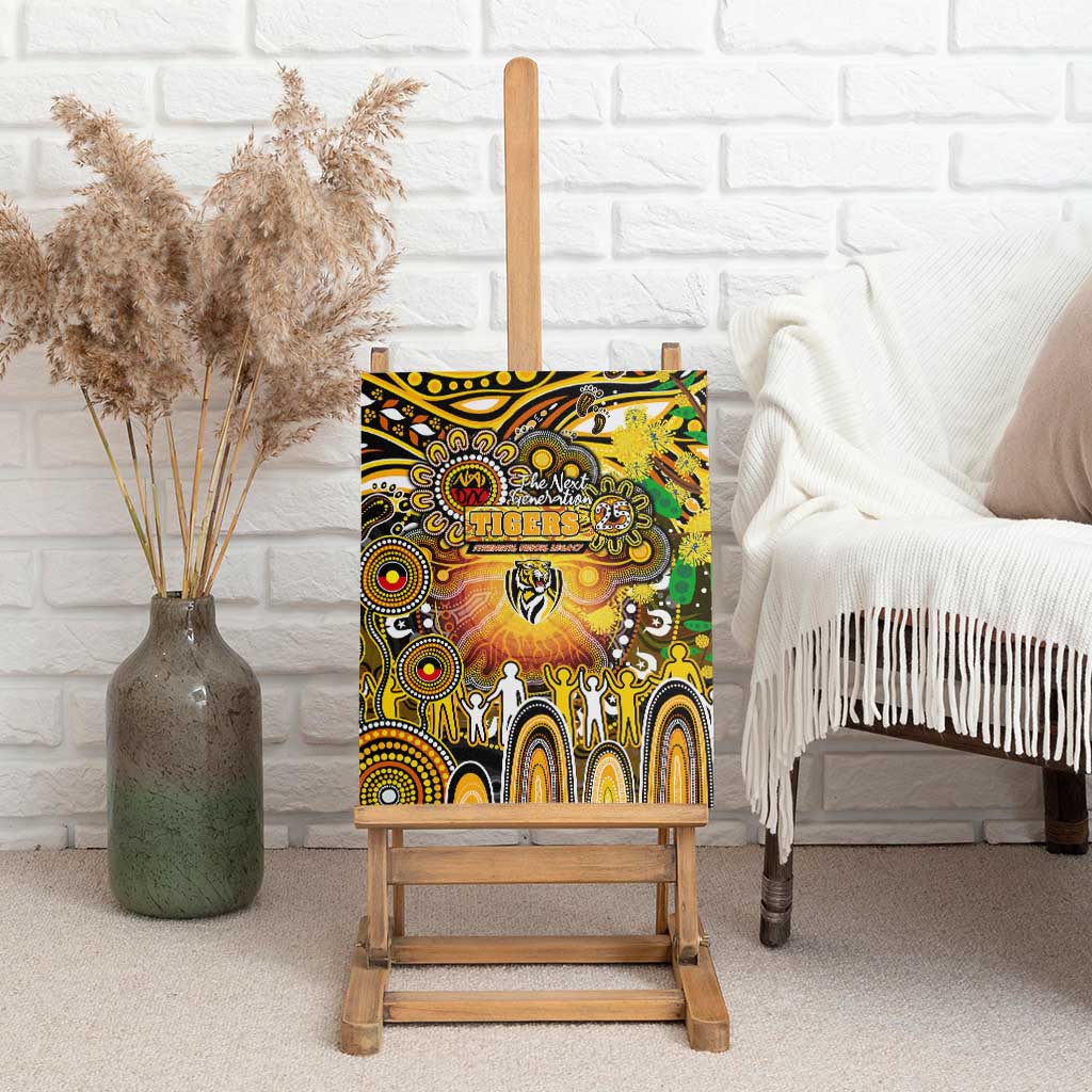 NAIDOC Week 2025 Tiger Football Canvas Wall Art Aboriginal Dot Painting