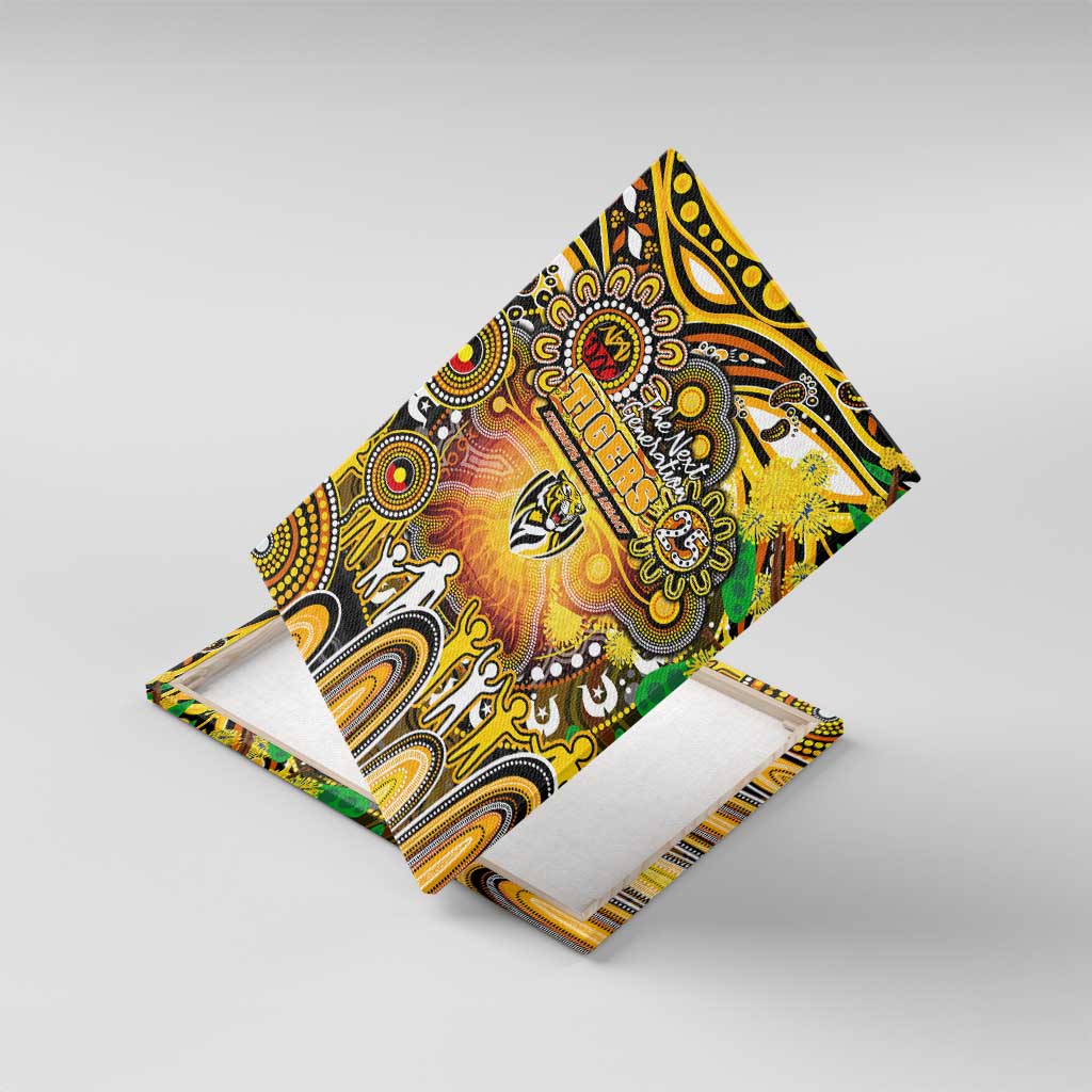 NAIDOC Week 2025 Tiger Football Canvas Wall Art Aboriginal Dot Painting
