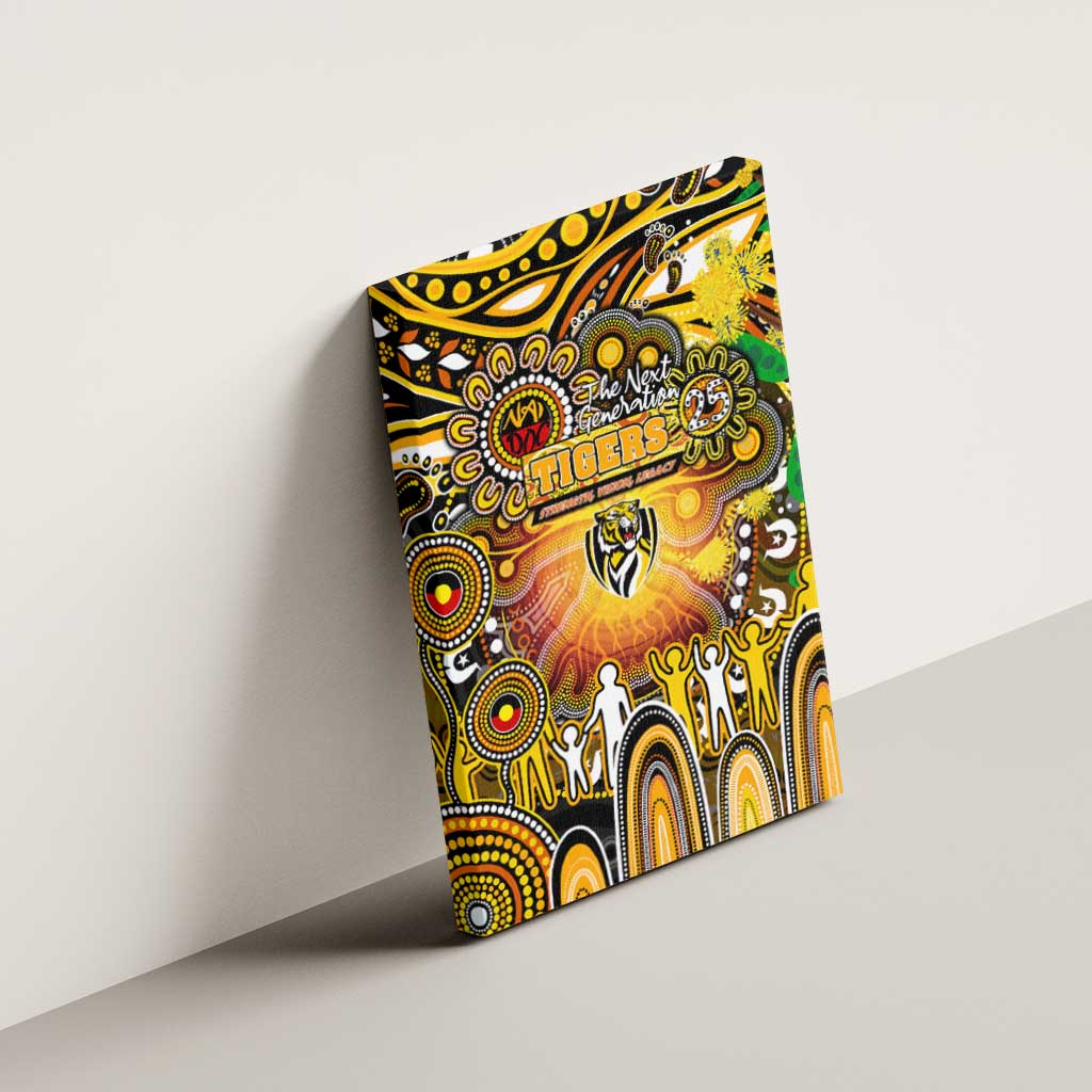 NAIDOC Week 2025 Tiger Football Canvas Wall Art Aboriginal Dot Painting