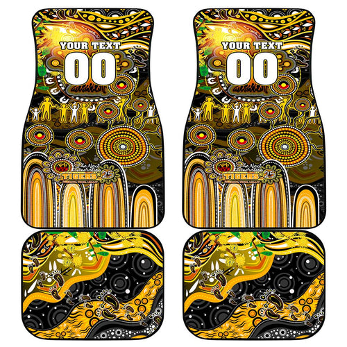 NAIDOC Week 2025 Tiger Football Car Mats Aboriginal Dot Painting