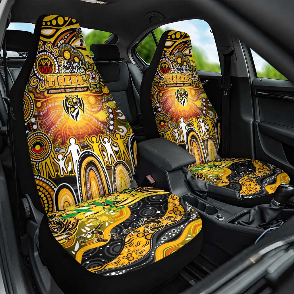 NAIDOC Week 2025 Tiger Football Car Seat Cover Aboriginal Dot Painting