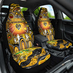 NAIDOC Week 2025 Tiger Football Car Seat Cover Aboriginal Dot Painting