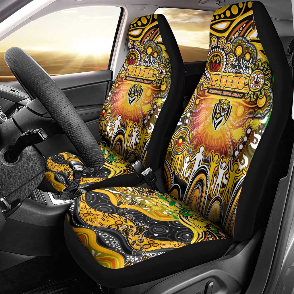 NAIDOC Week 2025 Tiger Football Car Seat Cover Aboriginal Dot Painting