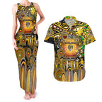 Personalised NAIDOC Week 2025 Tiger Football Couples Matching Tank Maxi Dress and Hawaiian Shirt Aboriginal Dot Painting
