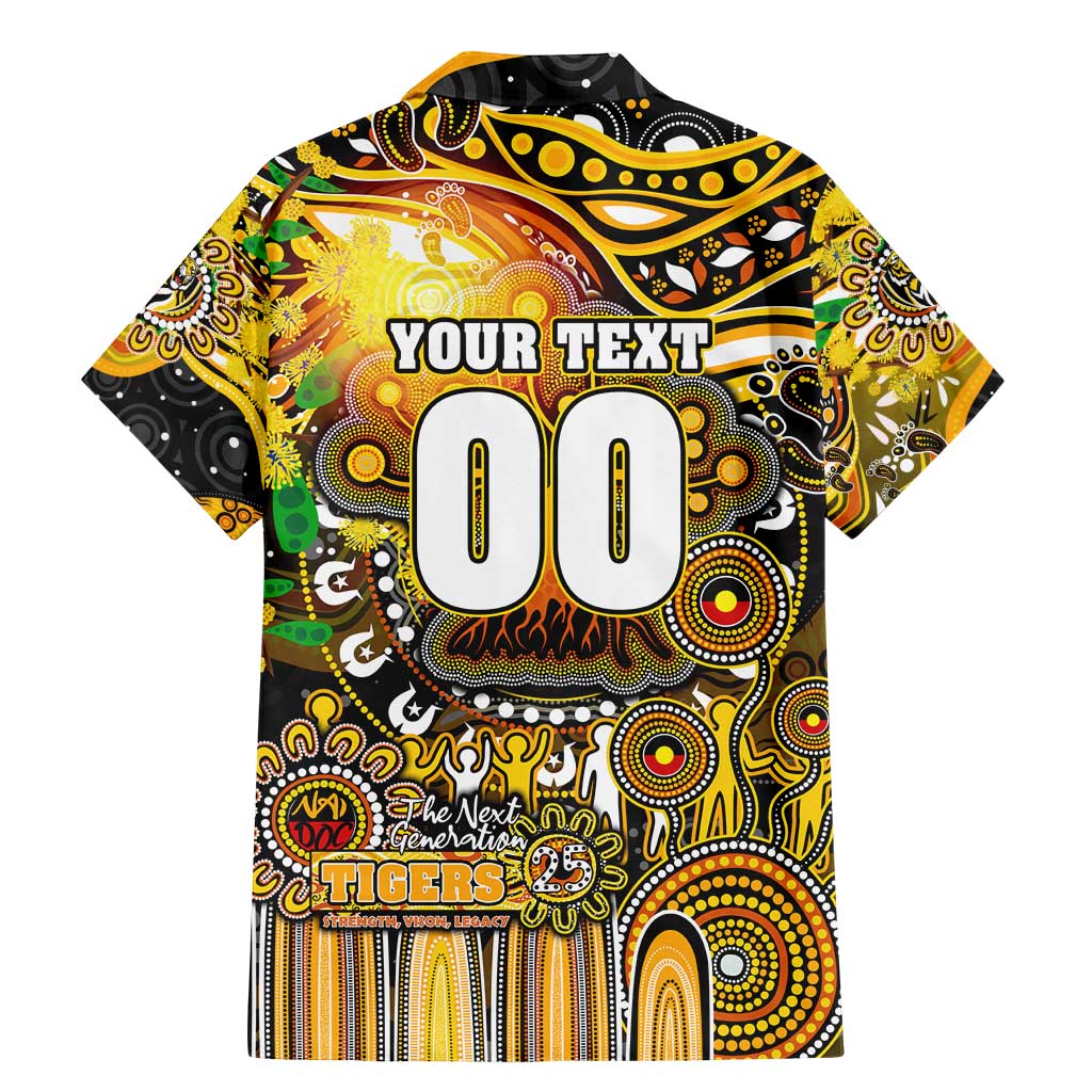 Personalised NAIDOC Week 2025 Tiger Football Family Matching Mermaid Dress and Hawaiian Shirt Aboriginal Dot Painting
