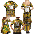 Personalised NAIDOC Week 2025 Tiger Football Family Matching Summer Maxi Dress and Hawaiian Shirt Aboriginal Dot Painting