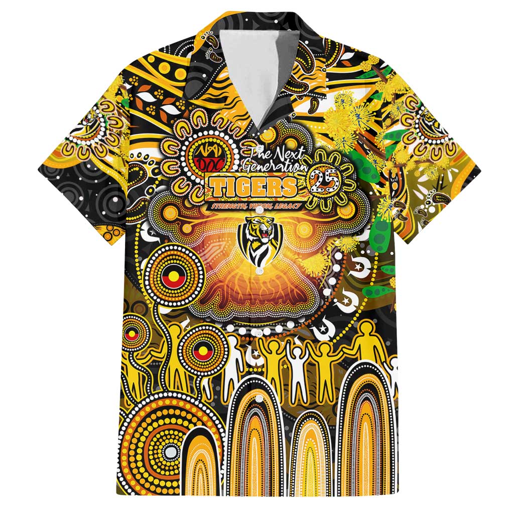 Personalised NAIDOC Week 2025 Tiger Football Family Matching Summer Maxi Dress and Hawaiian Shirt Aboriginal Dot Painting