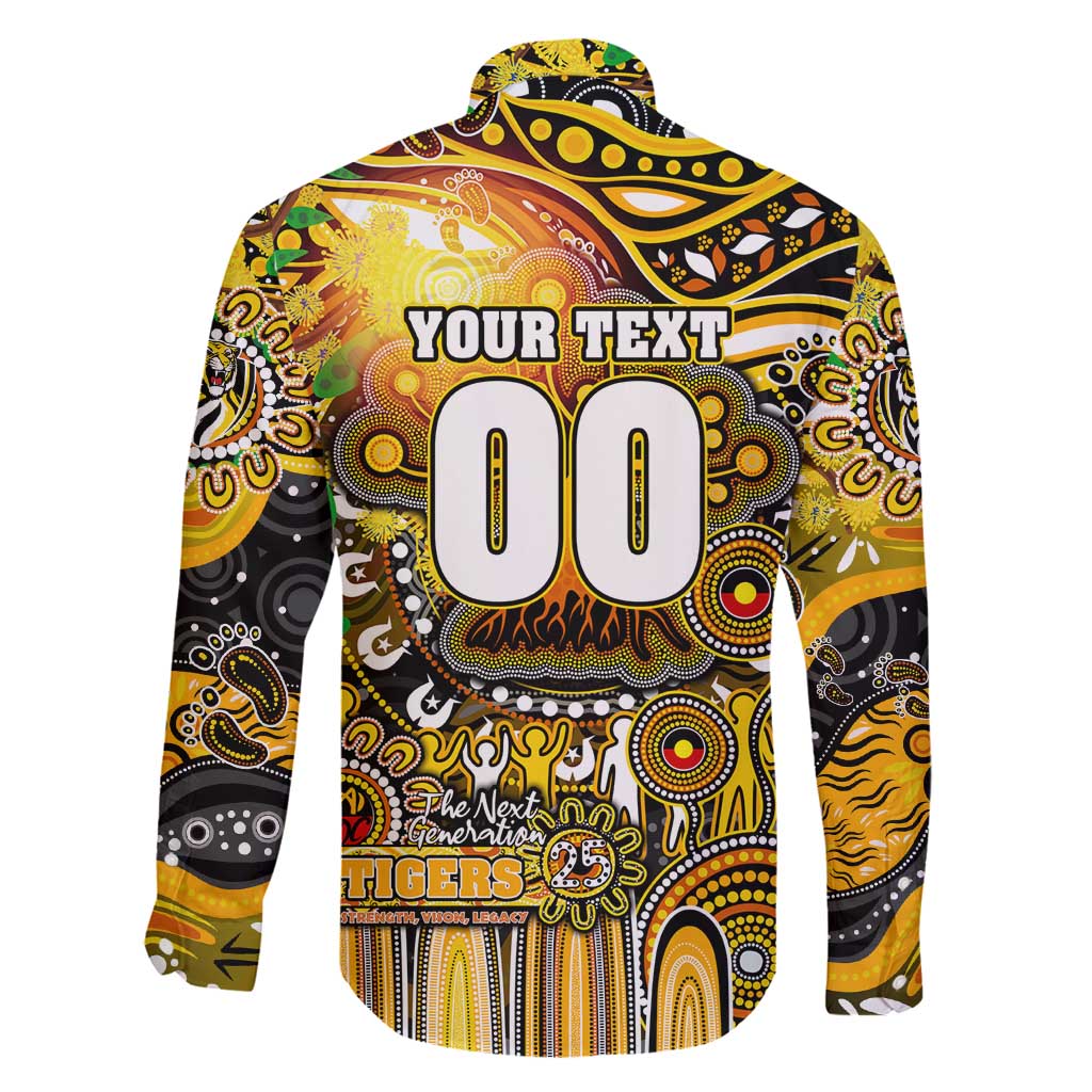 Personalised NAIDOC Week 2025 Tiger Football Family Matching Summer Maxi Dress and Hawaiian Shirt Aboriginal Dot Painting