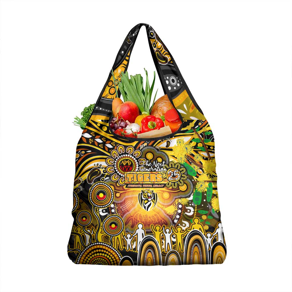 NAIDOC Week 2025 Tiger Football Grocery Bag Aboriginal Dot Painting