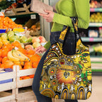 NAIDOC Week 2025 Tiger Football Grocery Bag Aboriginal Dot Painting