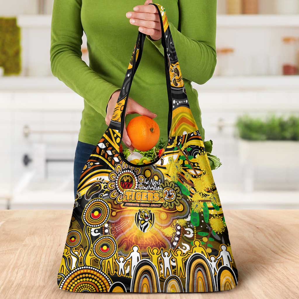 NAIDOC Week 2025 Tiger Football Grocery Bag Aboriginal Dot Painting