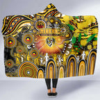 NAIDOC Week 2025 Tiger Football Hooded Blanket Aboriginal Dot Painting