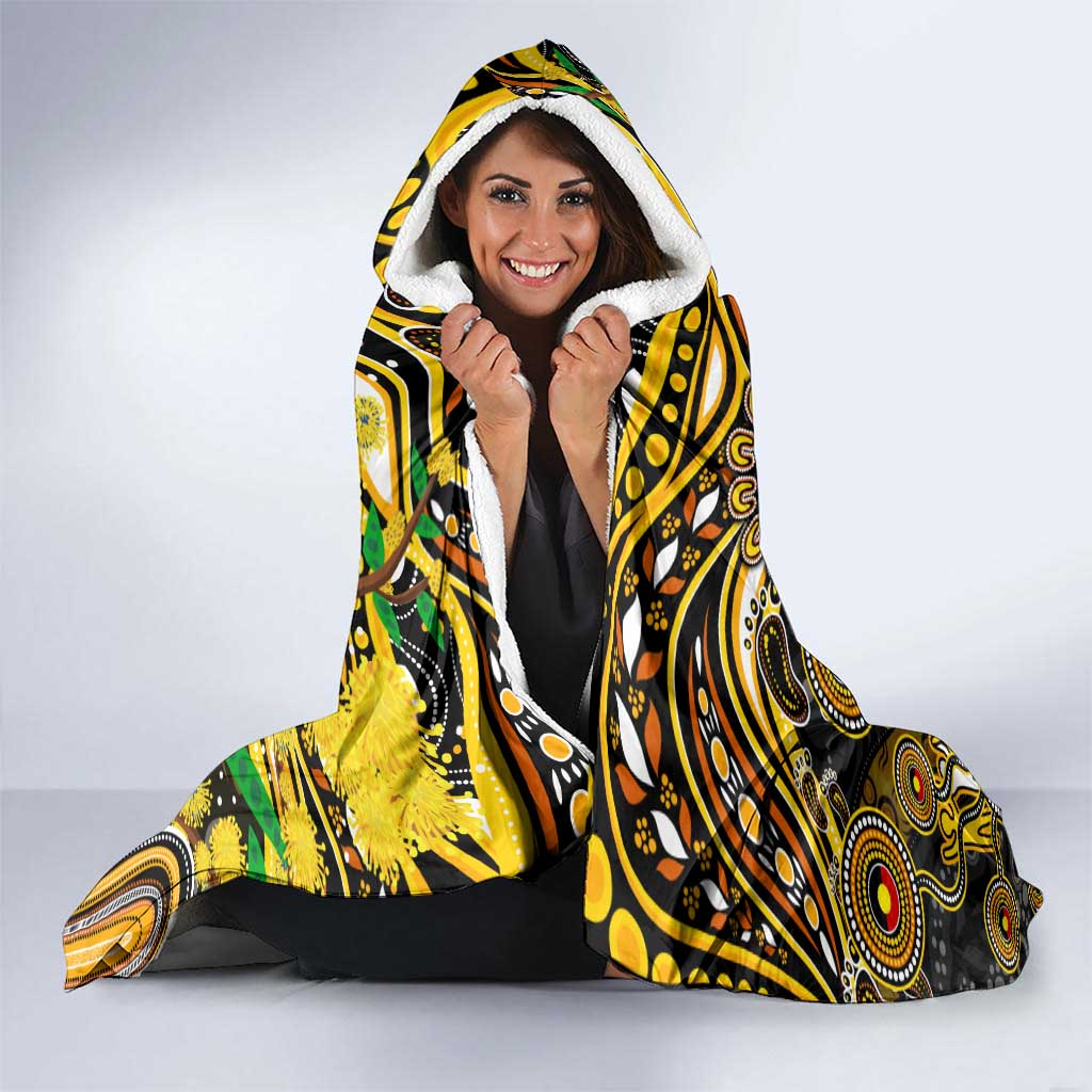NAIDOC Week 2025 Tiger Football Hooded Blanket Aboriginal Dot Painting