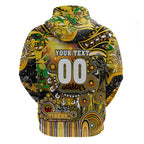 Personalised NAIDOC Week 2025 Tiger Football Hoodie Aboriginal Dot Painting