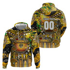 Personalised NAIDOC Week 2025 Tiger Football Hoodie Aboriginal Dot Painting