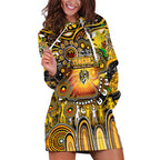 Personalised NAIDOC Week 2025 Tiger Football Hoodie Dress Aboriginal Dot Painting