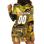 Personalised NAIDOC Week 2025 Tiger Football Hoodie Dress Aboriginal Dot Painting