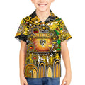 Personalised NAIDOC Week 2025 Tiger Football Kid Hawaiian Shirt Aboriginal Dot Painting
