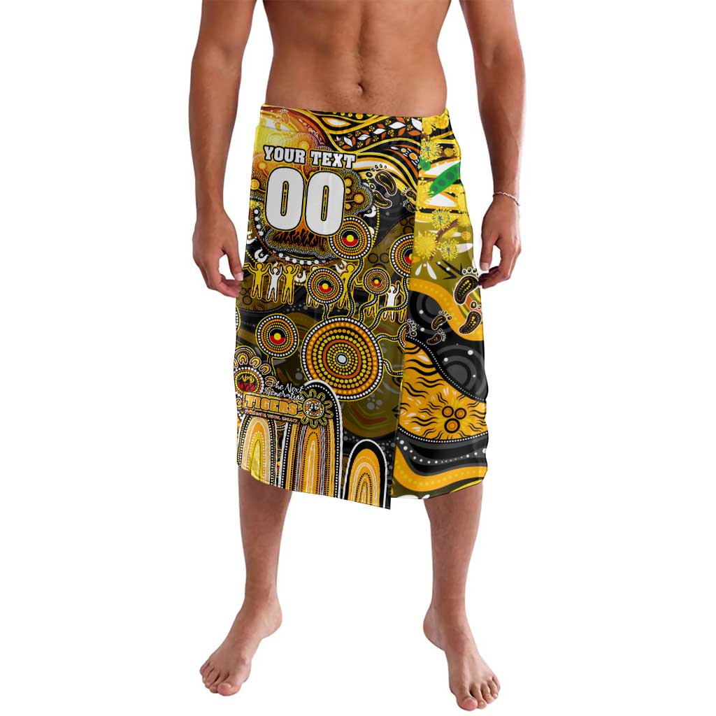 Personalised NAIDOC Week 2025 Tiger Football Lavalava Aboriginal Dot Painting