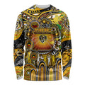 Personalised NAIDOC Week 2025 Tiger Football Long Sleeve Shirt Aboriginal Dot Painting