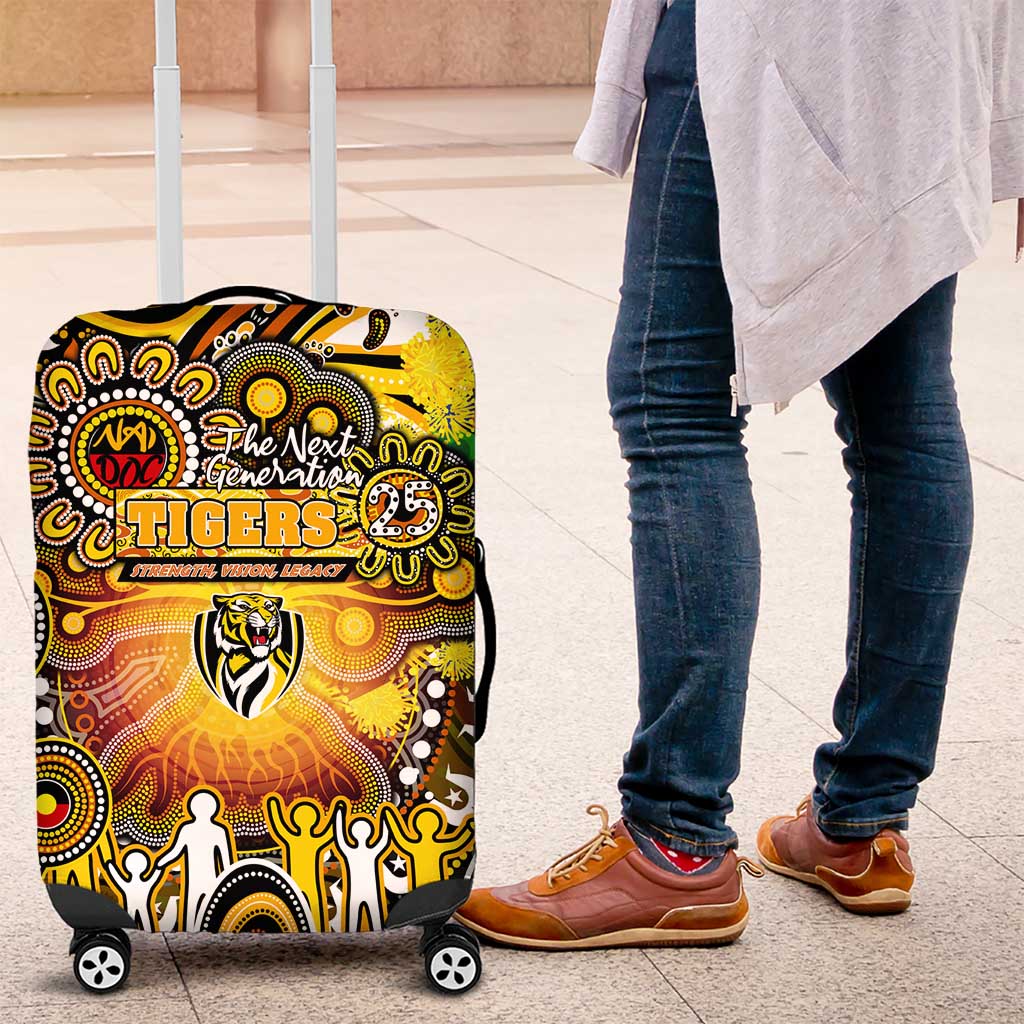 NAIDOC Week 2025 Tiger Football Luggage Cover Aboriginal Dot Painting