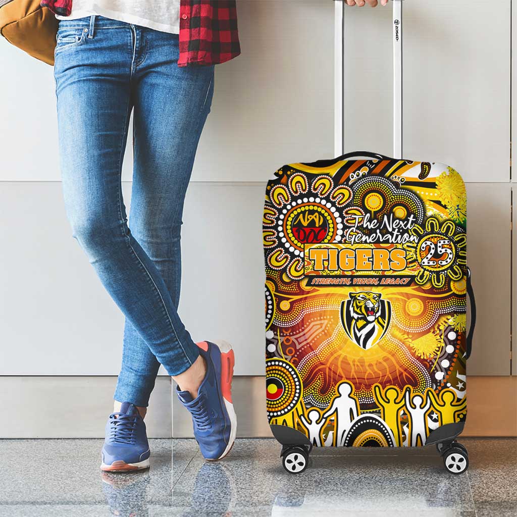 NAIDOC Week 2025 Tiger Football Luggage Cover Aboriginal Dot Painting