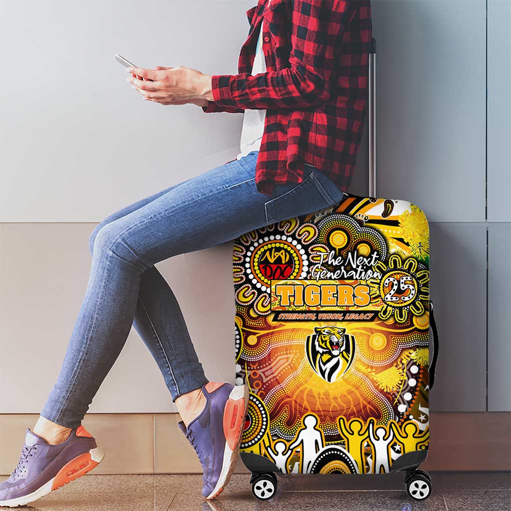 NAIDOC Week 2025 Tiger Football Luggage Cover Aboriginal Dot Painting