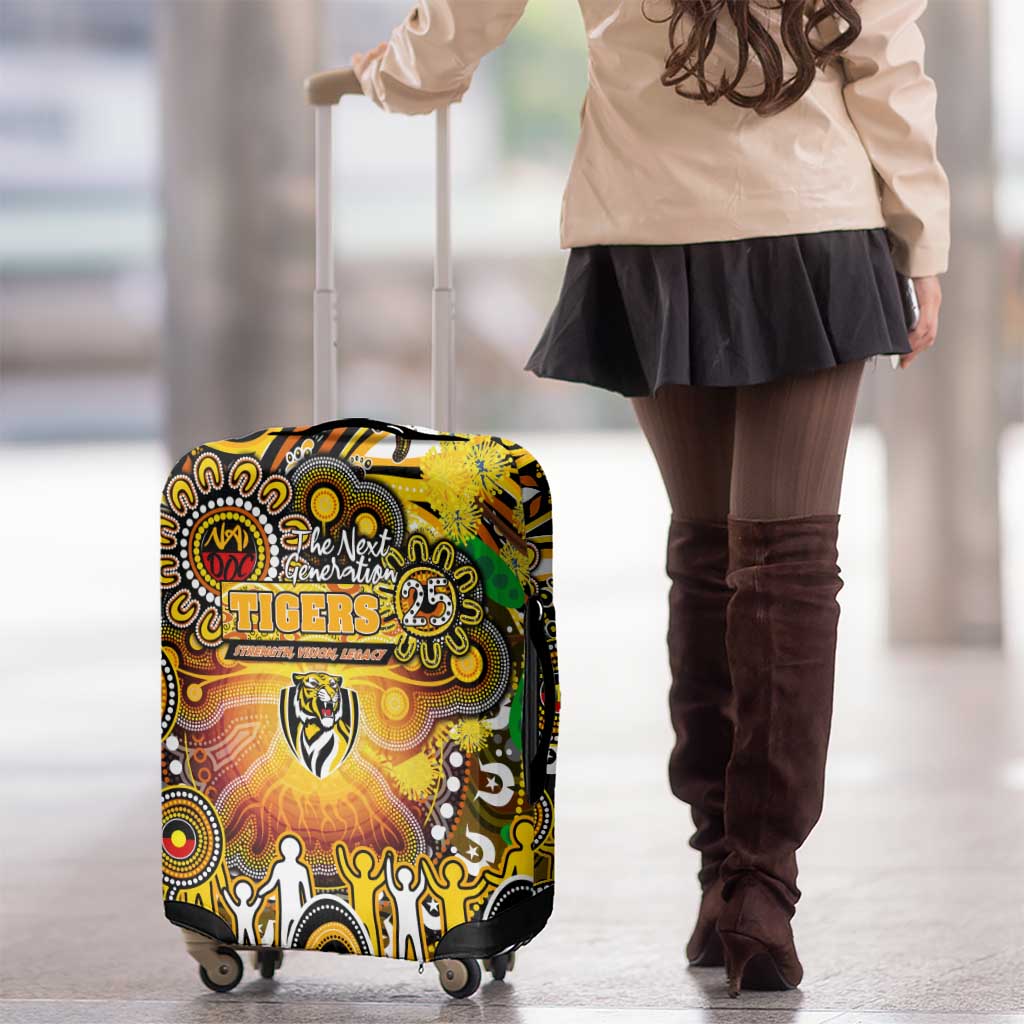 NAIDOC Week 2025 Tiger Football Luggage Cover Aboriginal Dot Painting