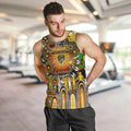 Personalised NAIDOC Week 2025 Tiger Football Men Tank Top Aboriginal Dot Painting