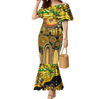 Personalised NAIDOC Week 2025 Tiger Football Mermaid Dress Aboriginal Dot Painting