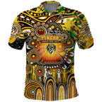Personalised NAIDOC Week 2025 Tiger Football Polo Shirt Aboriginal Dot Painting