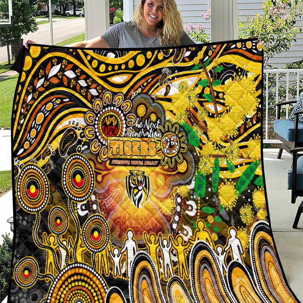 NAIDOC Week 2025 Tiger Football Quilt Aboriginal Dot Painting