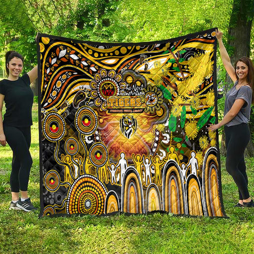 NAIDOC Week 2025 Tiger Football Quilt Aboriginal Dot Painting