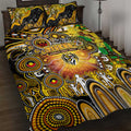 NAIDOC Week 2025 Tiger Football Quilt Bed Set Aboriginal Dot Painting