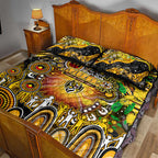 NAIDOC Week 2025 Tiger Football Quilt Bed Set Aboriginal Dot Painting
