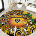 NAIDOC Week 2025 Tiger Football Round Carpet Aboriginal Dot Painting