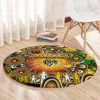 NAIDOC Week 2025 Tiger Football Round Carpet Aboriginal Dot Painting
