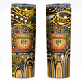 NAIDOC Week 2025 Tiger Football Skinny Tumbler Aboriginal Dot Painting