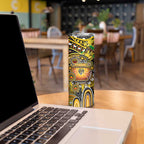 NAIDOC Week 2025 Tiger Football Skinny Tumbler Aboriginal Dot Painting