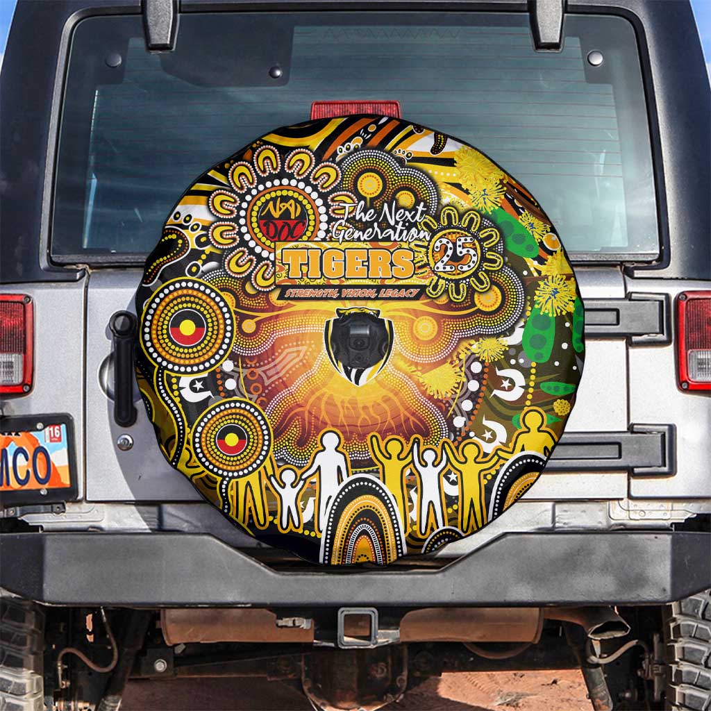NAIDOC Week 2025 Tiger Football Spare Tire Cover Aboriginal Dot Painting