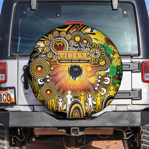 NAIDOC Week 2025 Tiger Football Spare Tire Cover Aboriginal Dot Painting