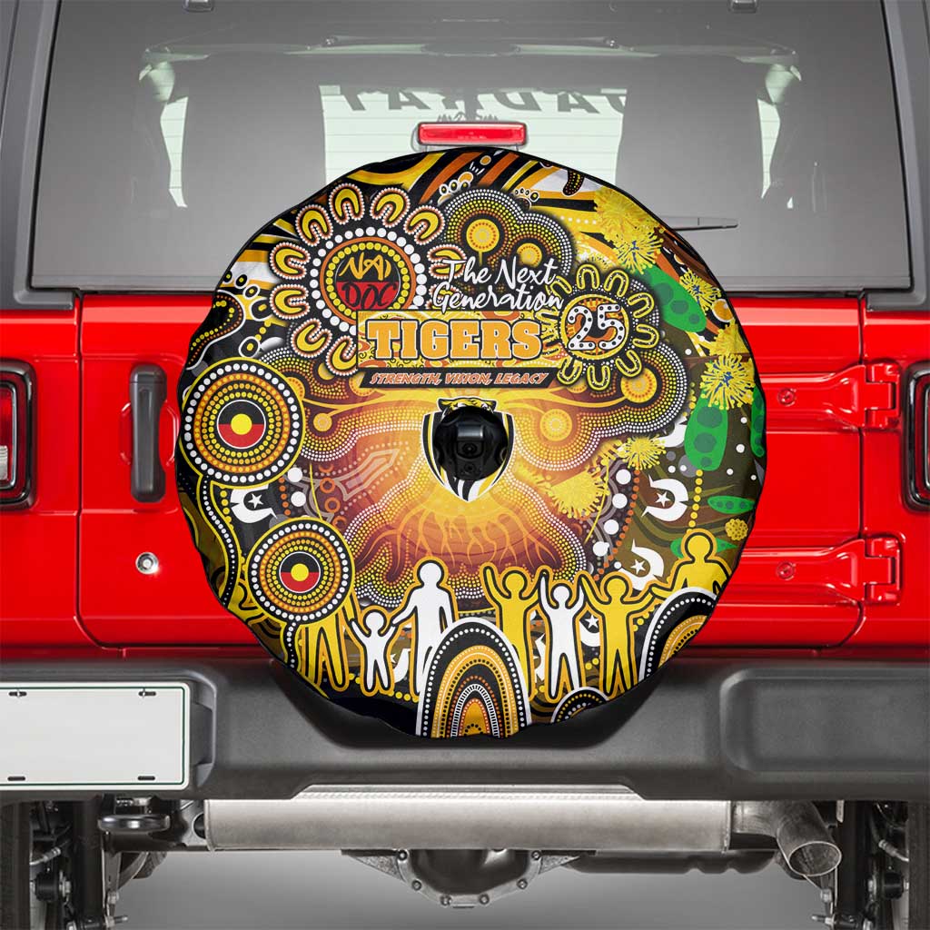 NAIDOC Week 2025 Tiger Football Spare Tire Cover Aboriginal Dot Painting