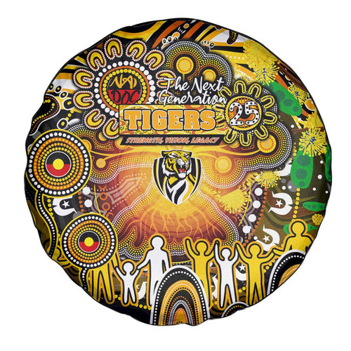 NAIDOC Week 2025 Tiger Football Spare Tire Cover Aboriginal Dot Painting