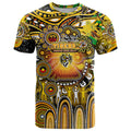 Personalised NAIDOC Week 2025 Tiger Football T Shirt Aboriginal Dot Painting