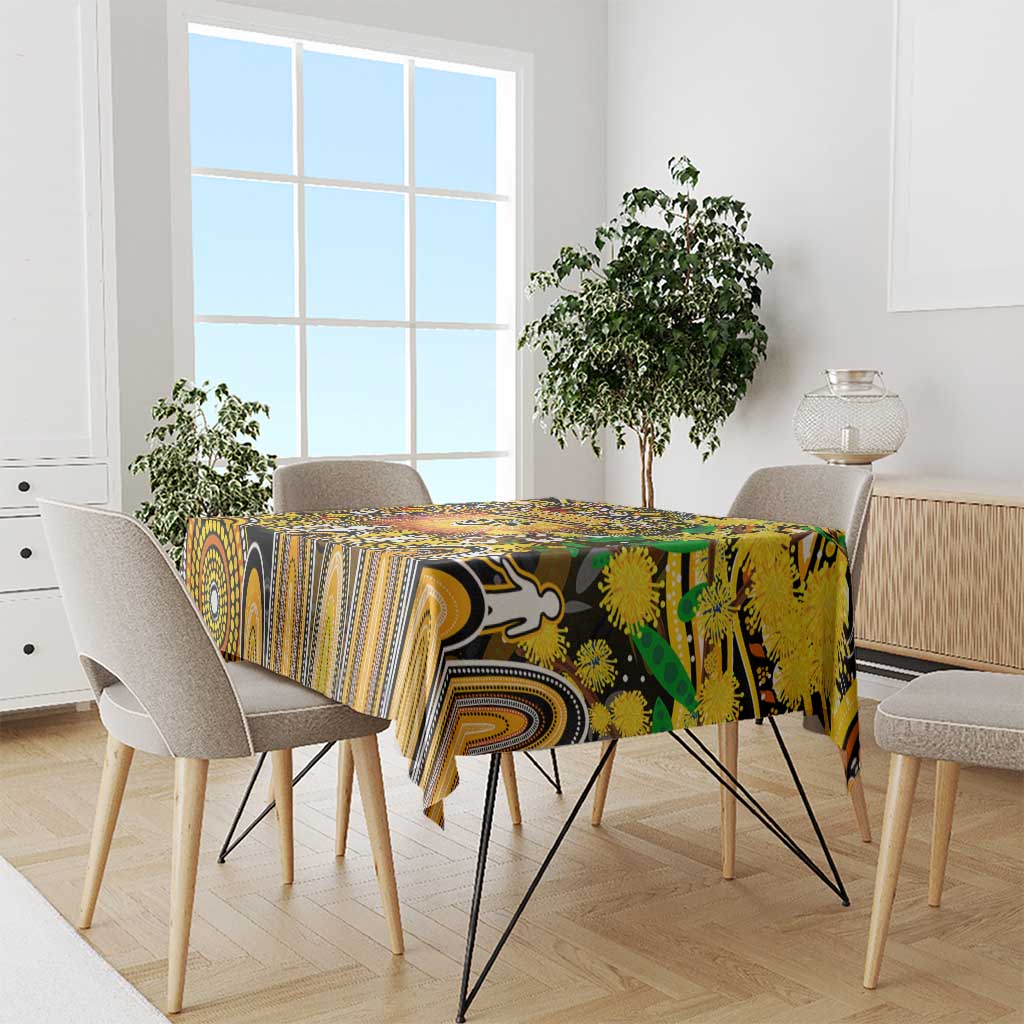 NAIDOC Week 2025 Tiger Football Tablecloth Aboriginal Dot Painting